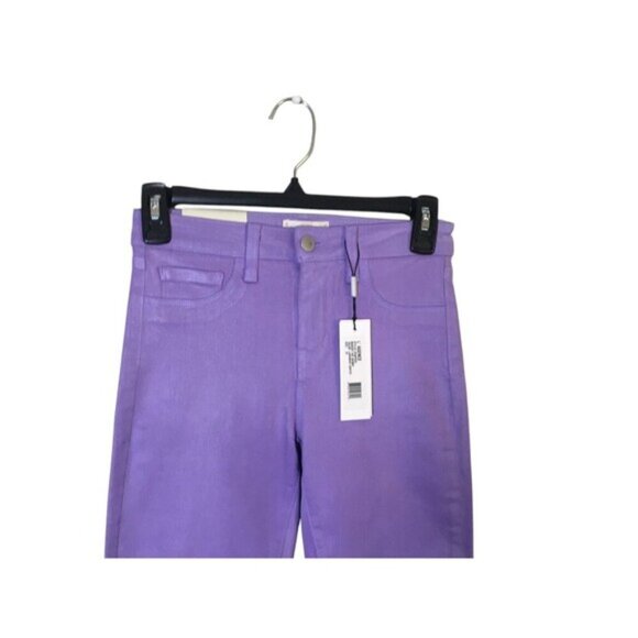 Lagence Jeans Women's Size 24 Lavender Coated Margot Skinny High Rise - Picture 3 of 9